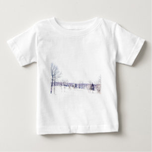 Schneewinterlandschaft Baby T-shirt