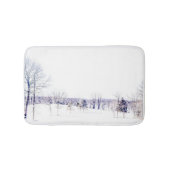 Schneewinterlandschaft Badematte (Vorderseite)