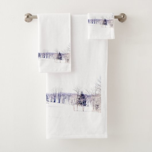 Schneewinterlandschaft Badhandtuch Set (Insitu)