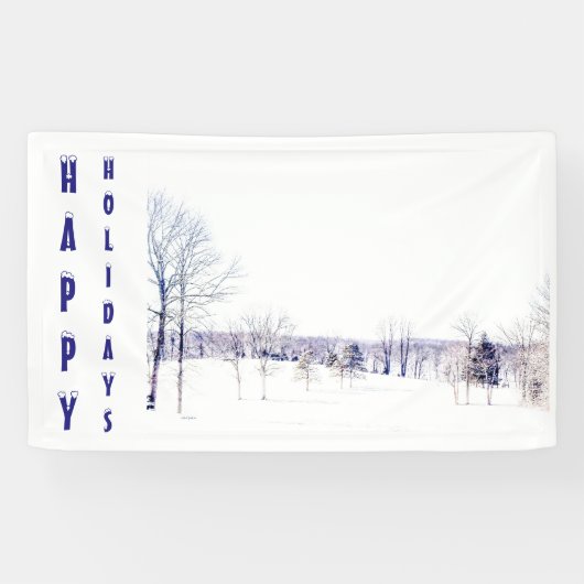 Schneewinterlandschaft Banner (Horizontal)