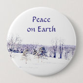 Schneewinterlandschaft Button (Vorderseite)