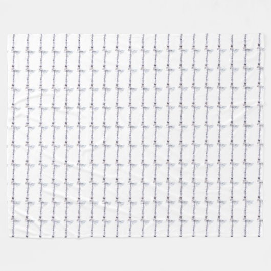 Schneewinterlandschaft Fleecedecke (Vorderseite (Horizontal))