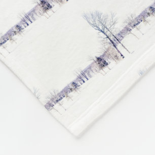 Schneewinterlandschaft Fleecedecke
