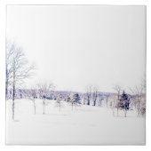 Schneewinterlandschaft Fliese (Vorderseite)