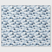 Schneewinterlandschaft Geschenkpapier (Flach)