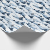 Schneewinterlandschaft Geschenkpapier (Ecke)