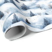 Schneewinterlandschaft Geschenkpapier (Rolleneckpunkt)