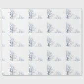 Schneewinterlandschaft Geschenkpapier (Flach)