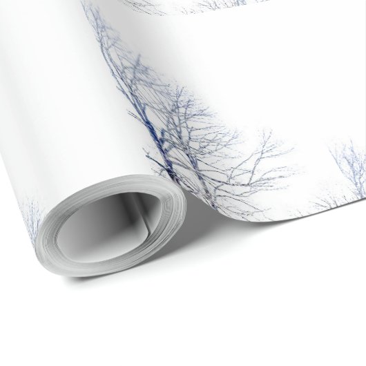 Schneewinterlandschaft Geschenkpapier (Rolleneckpunkt)