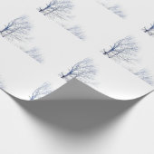 Schneewinterlandschaft Geschenkpapier (Ecke)