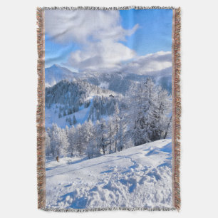 Schneewinterlandschaft Gewürzkeule Decke