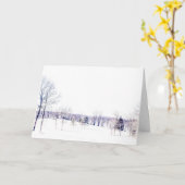 Schneewinterlandschaft Karte (Gelbe Blume)