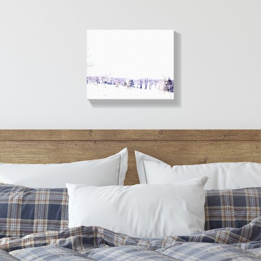 Schneewinterlandschaft Leinwanddruck (Insitu (Schlafzimmer))