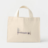 Schneewinterlandschaft Mini Stoffbeutel (Vorne)