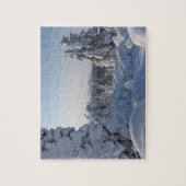 Schneewinterlandschaft mit Bäumen Puzzle (Vertikal)
