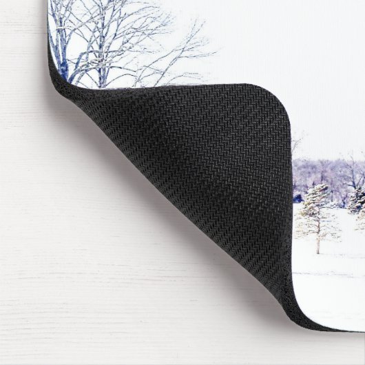 Schneewinterlandschaft Mousepad (Ecke)