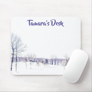 Schneewinterlandschaft Mousepad