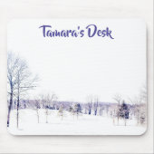 Schneewinterlandschaft Mousepad (Vorne)