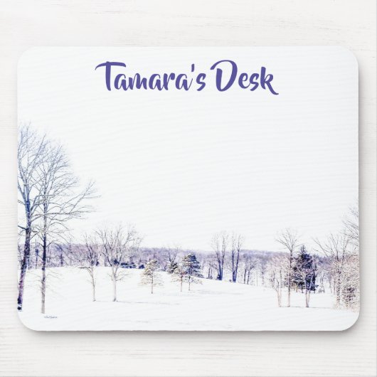 Schneewinterlandschaft Mousepad (Vorne)