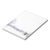 Schneewinterlandschaft Notizblock (Rotiert)