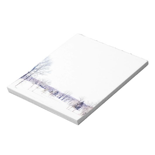 Schneewinterlandschaft Notizblock (Rotiert)
