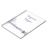 Schneewinterlandschaft Notizblock (Linke Seite)