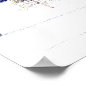 Schneewinterlandschaft Poster (Ecke)