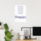 Schneewinterlandschaft Poster (Heimbüro)
