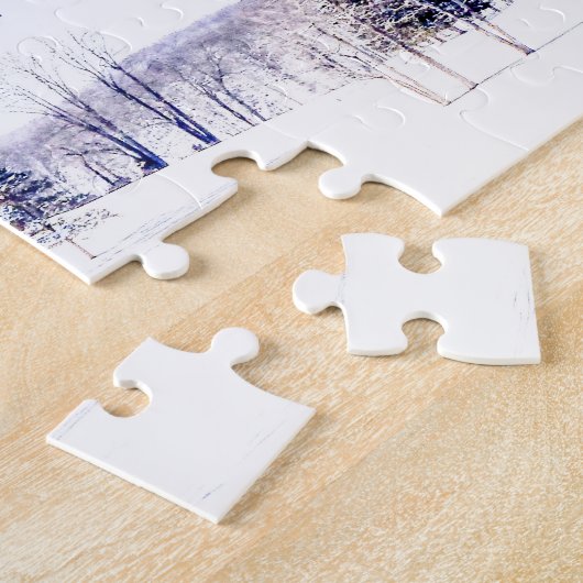 Schneewinterlandschaft Puzzle (Seite)