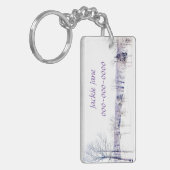 Schneewinterlandschaft Schlüsselanhänger (Vorderseite links)