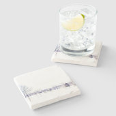 Schneewinterlandschaft Steinuntersetzer (Seitenansicht)