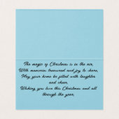 Schneewinternachtszene Weihnachtskarte (Innenseite Aufgefaltet)