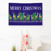 Schneewinters im Wald | Blau | Banner (InSitu)