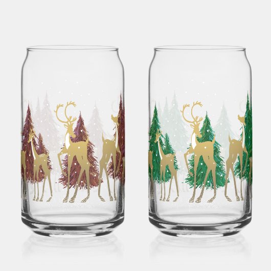 Schneewinters im Wald Dosenglas (Links)