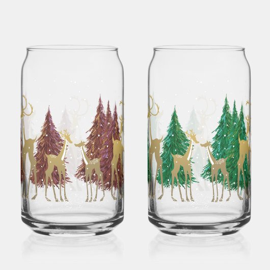 Schneewinters im Wald Dosenglas (Rechts)