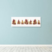 Schneewinters im Wald Leinwanddruck (Insitu (Holzboden))