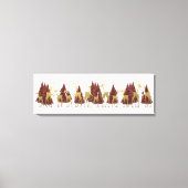 Schneewinters im Wald Leinwanddruck (Vorderseite)