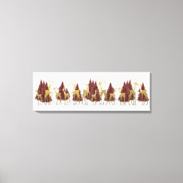 Schneewinters im Wald Leinwanddruck