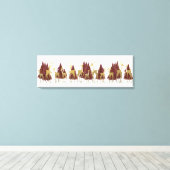 Schneewinters im Wald Leinwanddruck (Insitu (Holzboden))