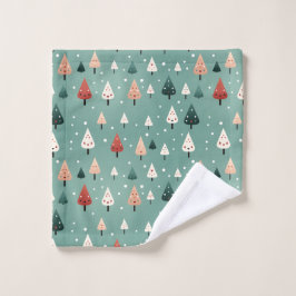 Schneewinterwaldtuch Waschlappen