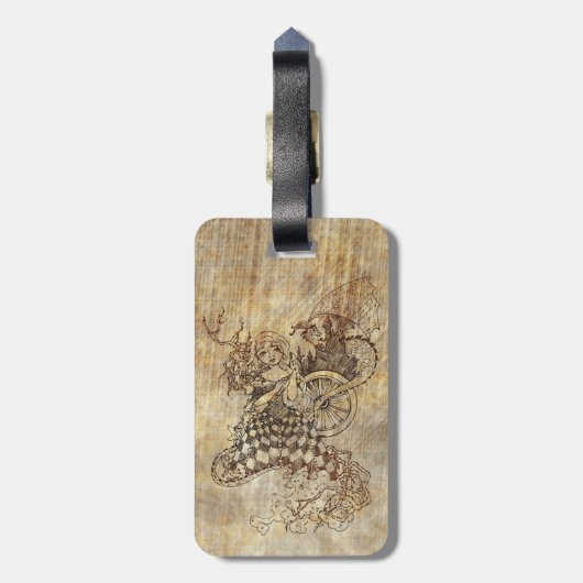 Schneewittchen Gepäckanhänger (Rückseite vertikal)