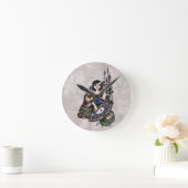 Schneewittchen II Runde Wanduhr (Zuhause)