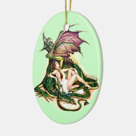 Schneewittchen Keramik Ornament (Links)