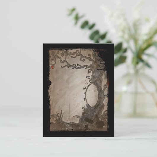 Schneewittchen-Spiegelbaum Postkarte (Stehend Vorderseite)