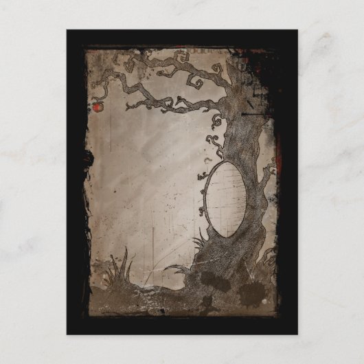 Schneewittchen-Spiegelbaum Postkarte (Vorderseite)