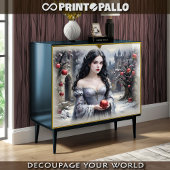 Schneewittchen und der Apfel - Decoupage Geschenkpapier Set