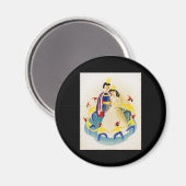 Schneewittchen und die sieben Zwerge Magnet (Vorderseite/Rückseite)