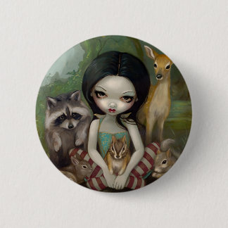 "Schneewittchen- und ihre Tierfreund-" Knopf Button