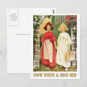 Schneewittchen und Rosenrot Postkarte (Vorne/Hinten)