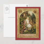 Schneewittchen und sieben Zwerge Postkarte (Vorne/Hinten)